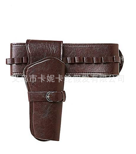 Cinturón retro vaquero estilo nostálgico con cinturón de cuero con cubierta