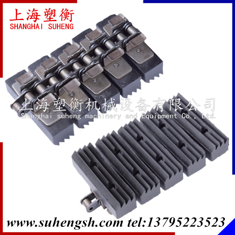 1873TAB扣链式夾瓶链提升链1874夾瓶链 橡胶垂直链中间用道输送链
