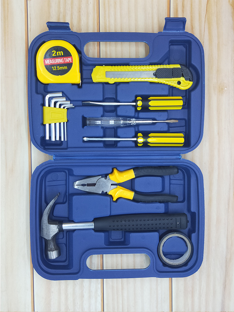 9 -piece set of tools car with car tool box gift gift tool group set 3