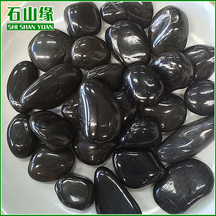 Manufactor Customized Boutique black Stone Light black polishing Pebble