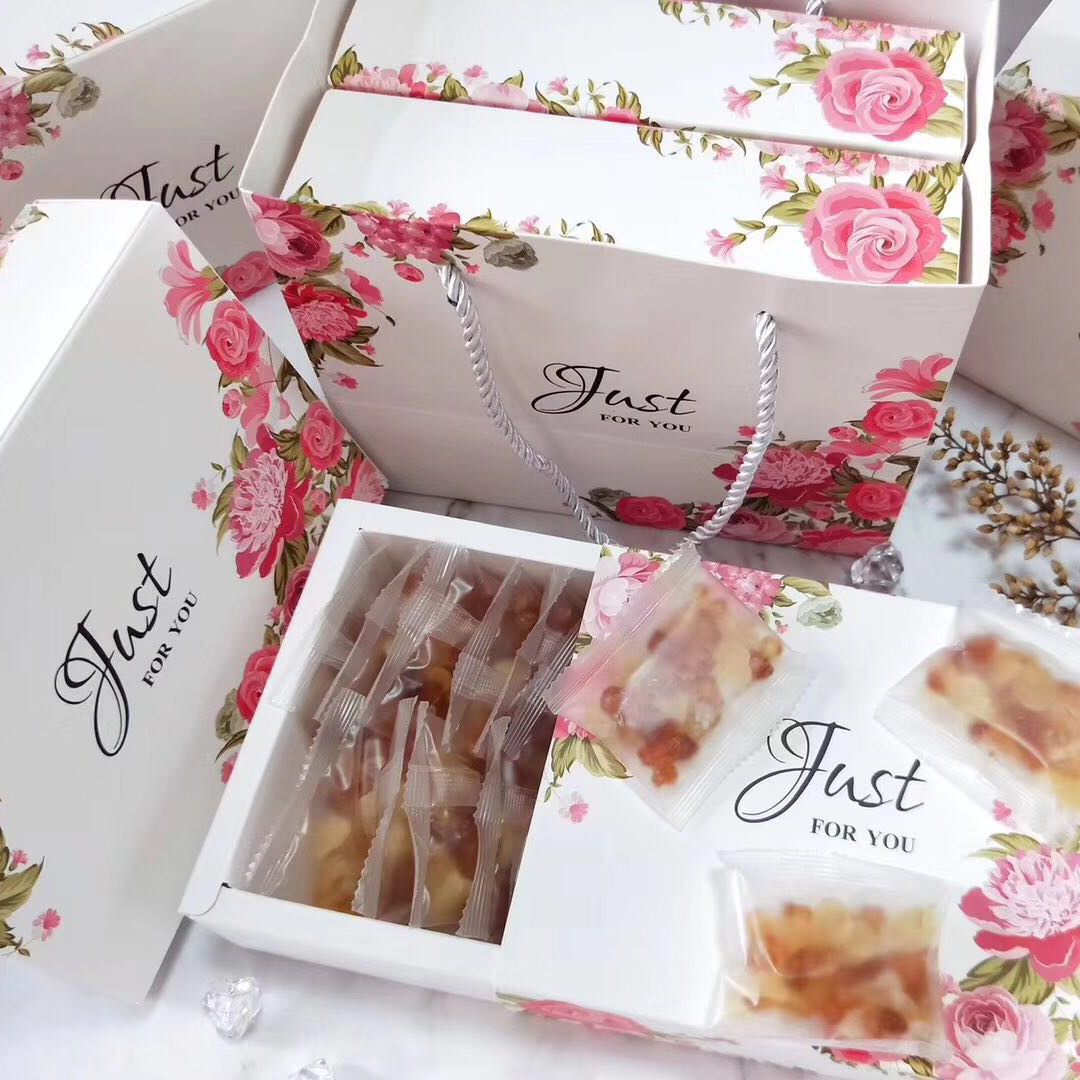 现货玫瑰花茶包装盒礼盒 茶叶折叠抽屉盒长方形纸盒可印logo