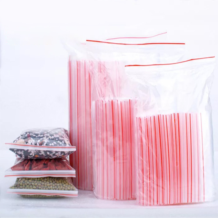 批发供应自封批发密封袋透明包装袋加厚大袋子骨袋白边小号封口袋