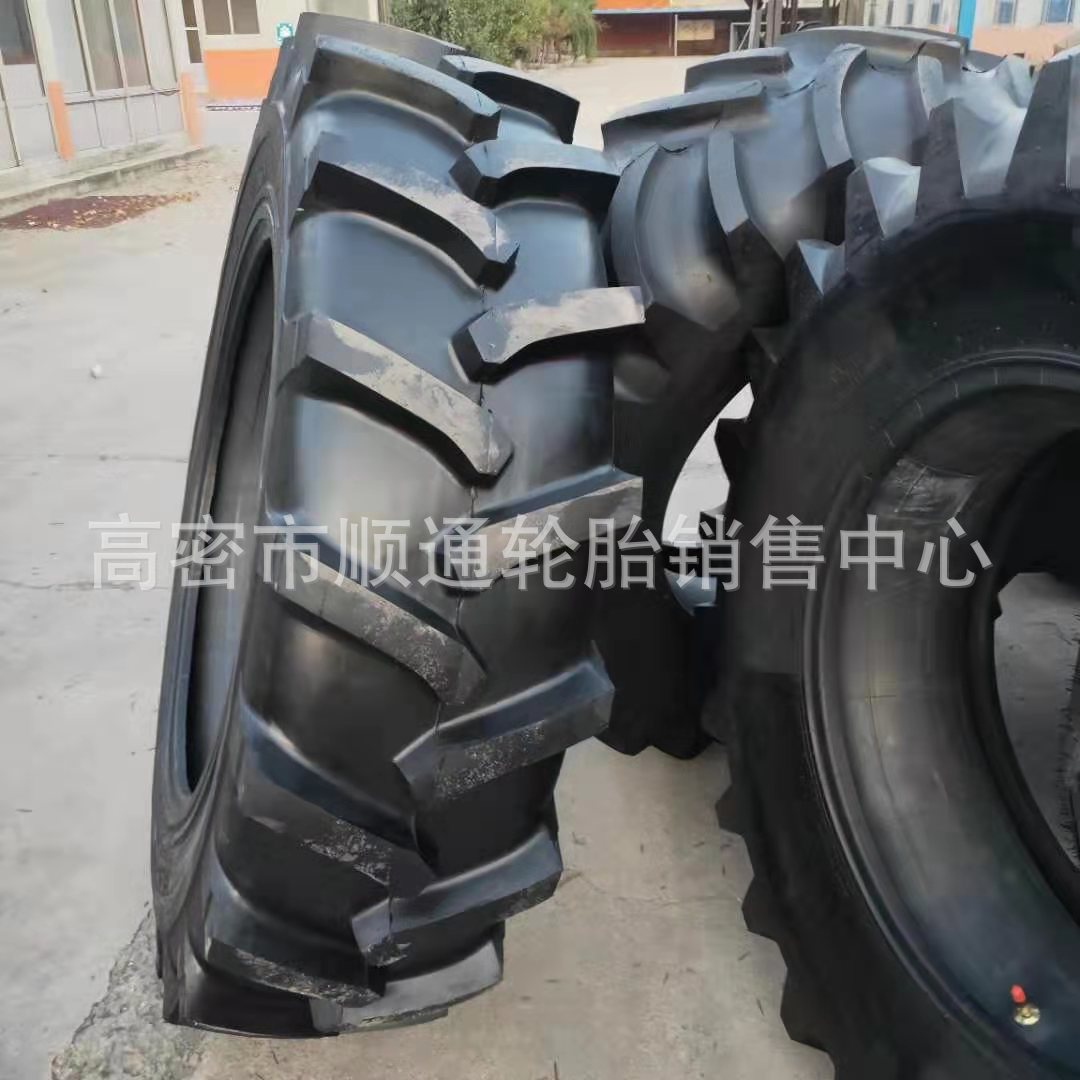 配钢圈人字花纹轮胎16.9-28农业拖拉机轮胎16.9/18.4-30-34-38