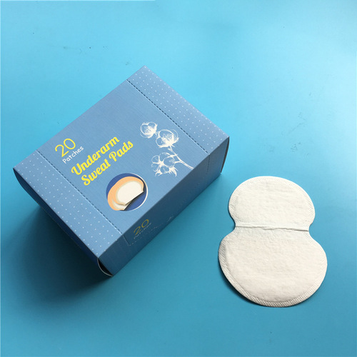 Wholesale Summer Invisible Underarm Sweat Absorbent Patch Sweat Pad Foreign Trade Supply 40 Pieces Boxed 1 Piece Dropshipping