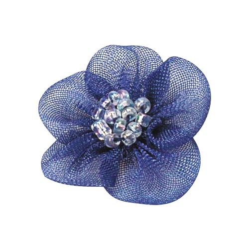 Yao Ming cinta hecha a mano arco 2,5 cm cinta de nieve hecha a mano cinco pétalos flor arco ropa cuerda del pelo Decoración