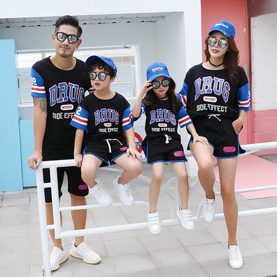 With children Summer new 2019 Full decoration Mother and son mlb family suit Cross border One piece On behalf of 1148