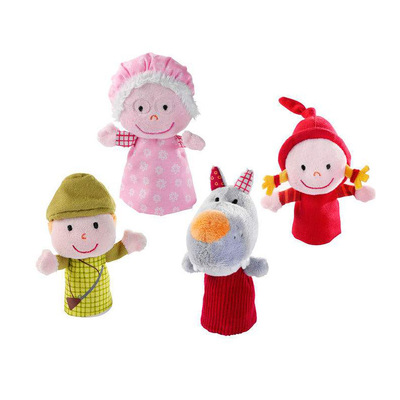 萬聖節手指偶公仔毛絨手偶公仔講故事好幫手聖誕節日指偶