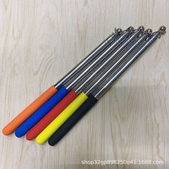 Tourist Flagpole 1.0m Outdoor Steel telescopic flagpole retractable teaching rod teaching command flagpole