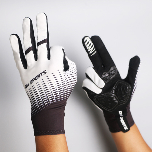 Long finger riding gloves bicycle autumn full finger motor fishing touch screen gloves breathable comfortable