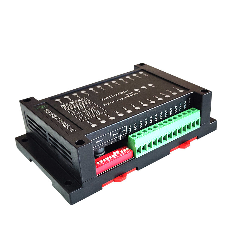 RS484转24通道隔离型开关量输出模块，modbus-rtu远程IO模块