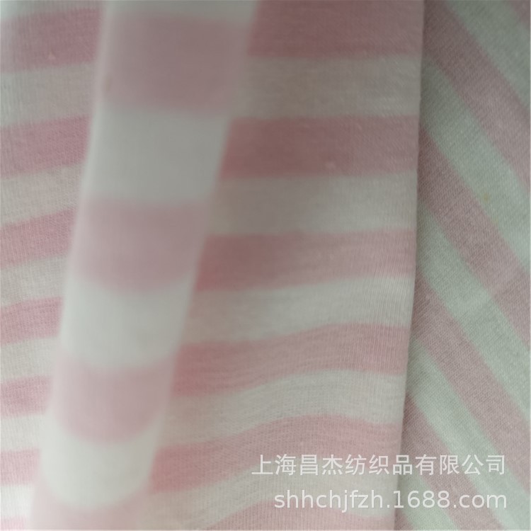 氨纶彩条汗布 色织条纹弹力汗布 细彩条棉氨汗布 条纹色织拉架布