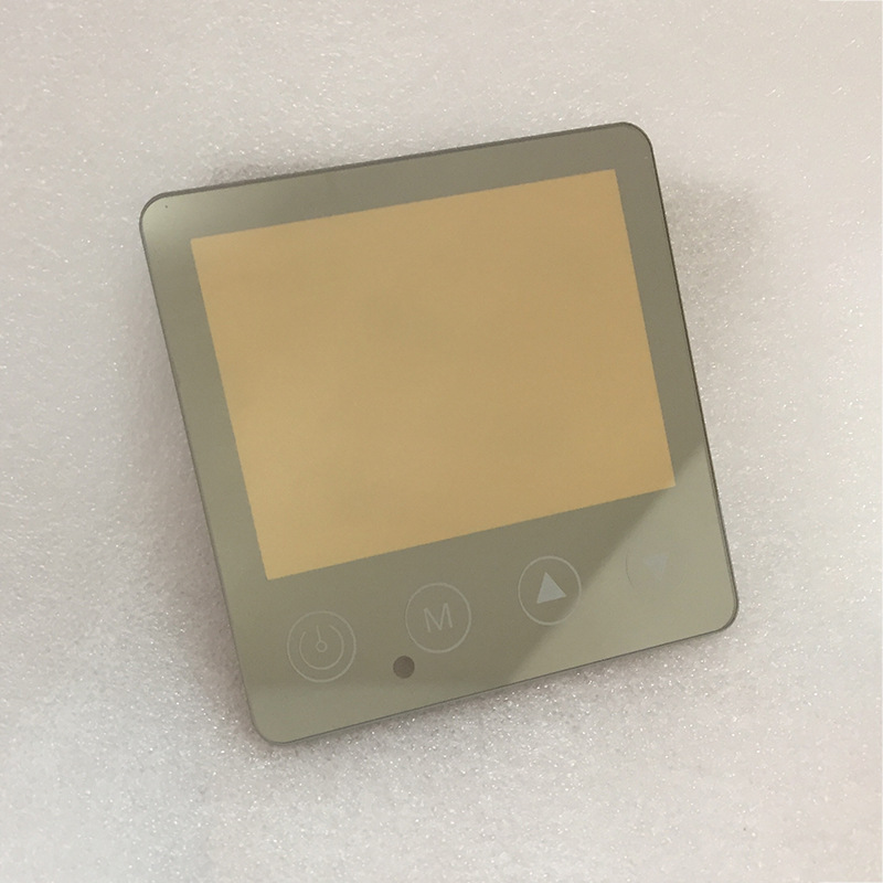 深圳厂家供应触摸式电镀玻璃面板  钢化玻璃显示面板 异形玻璃