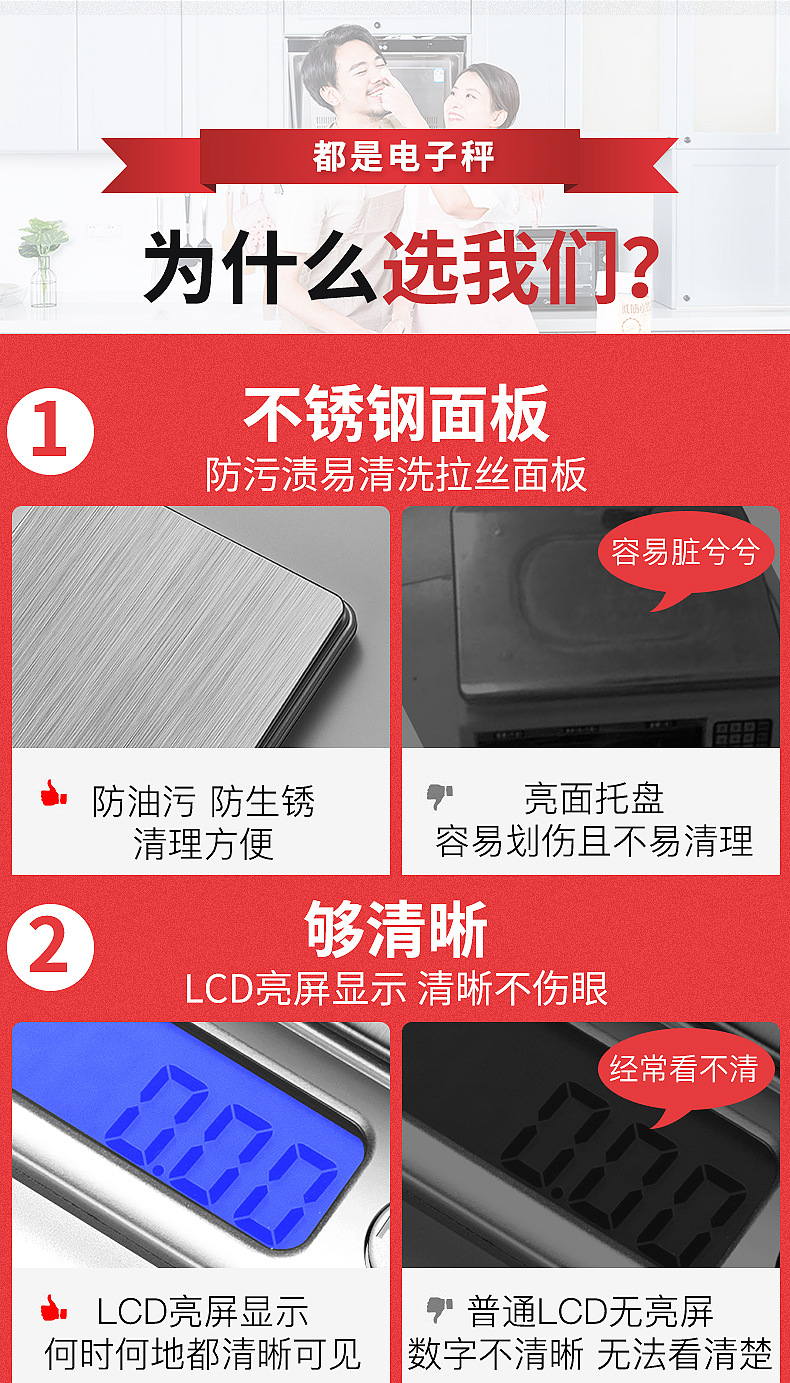 批发i2000电子秤家用食物厨房秤迷你珠宝秤小型电子厨房称重克称详情25