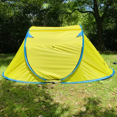 Labuta Full-automatic Tent-free Quick Open Tent Outdoor Camping Double Camping Tent Folding Tent (Çadırlar) - skylight-yellow-double