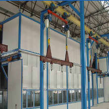 厂家直销非标定制前处理重型悬挂吊空线自动烘干喷粉房涂装生产线