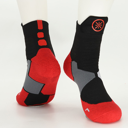 23 New Men's Terry Basketball Socks Professional Training Sweat-Absorbent Towel Ball Star Label Elite Sports Socks Stall