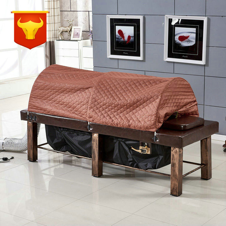 2019新款熏蒸床有烟可升降艾灸床药蒸香熏汗蒸床蒸汽床美容按摩床|ru