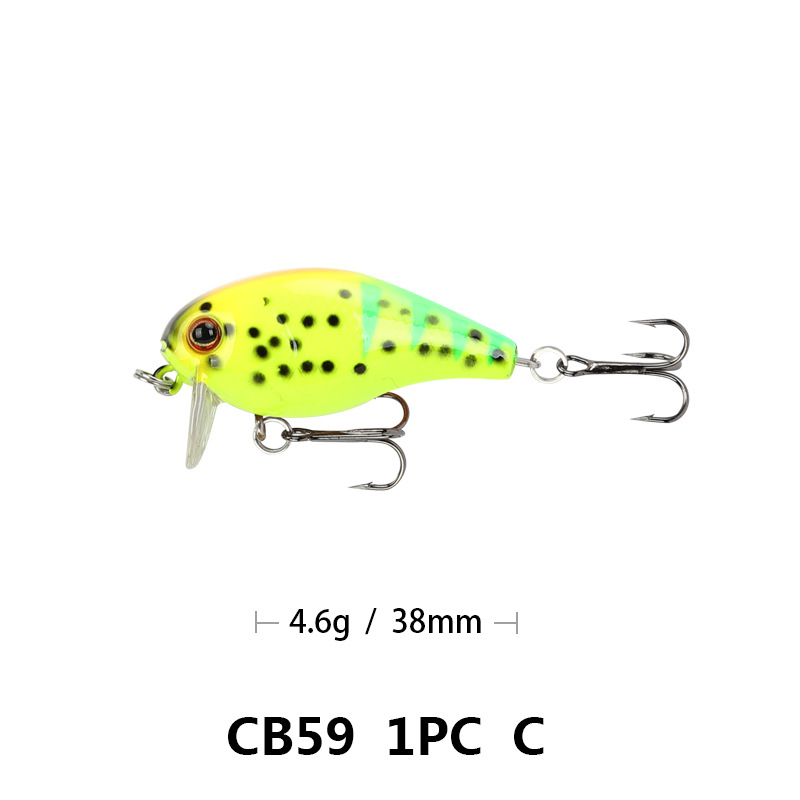 Shallow Diving Wake Bait 38mm 4.6g hard baits bass trout Fresh Water Fishing Lure