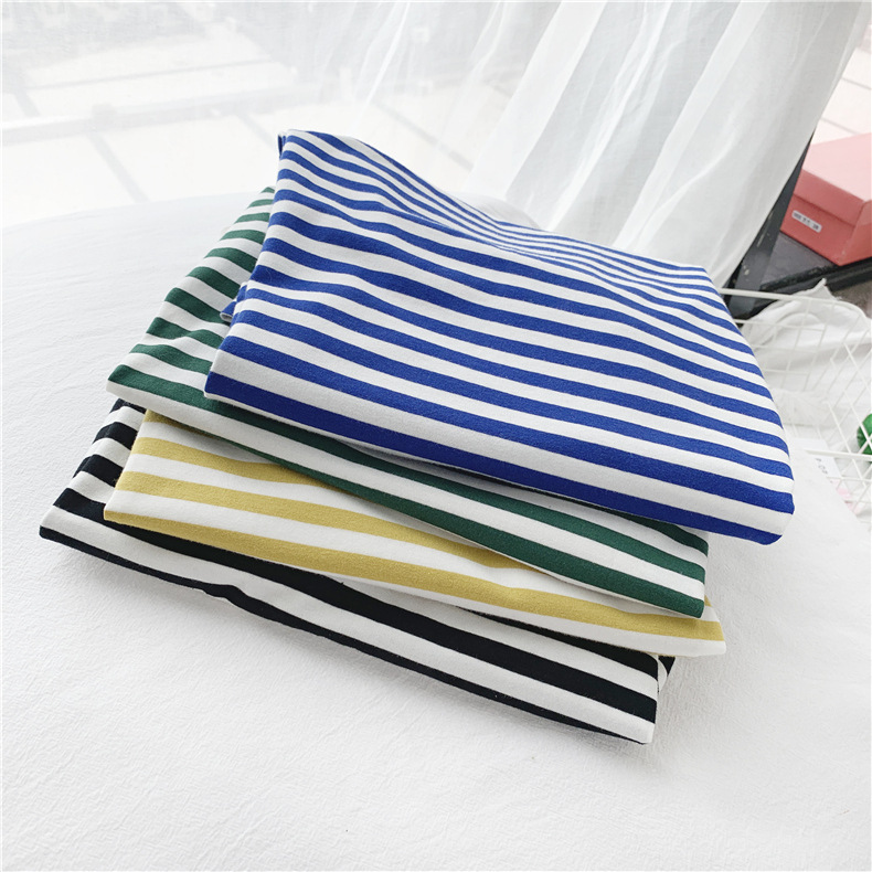 Stripe Pattern Summer Season Women'S Gender Wholesale Women'S Casual Stripe Short Sleeve Printing T-Shirts
