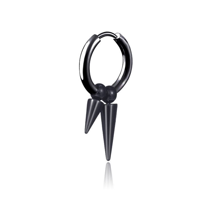 Ear buckle double -pointed model black