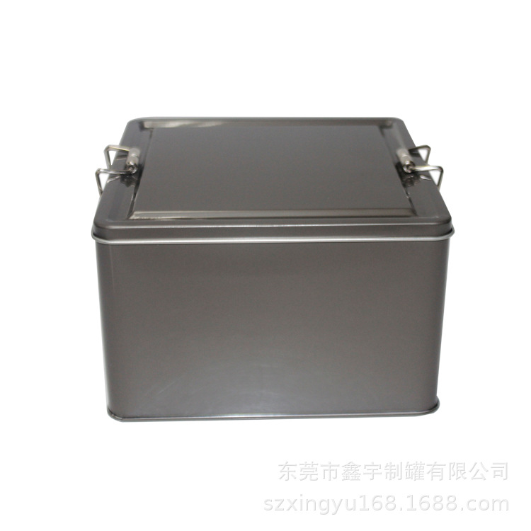 Caja de hierro cuadrada de té caja de hierro