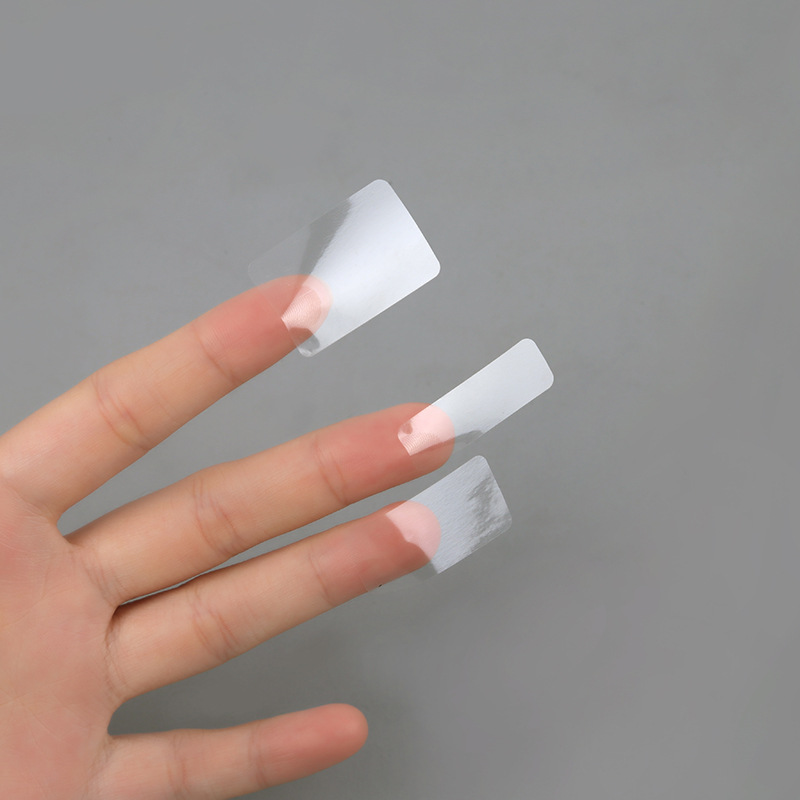 现货透明长方形封口贴不干胶标签自粘方形高透明易斯PVC薄加厚
