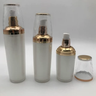 厂家定制30 50 80 100ml洋葱造型大肚乳液瓶 亚克力椭圆精华瓶