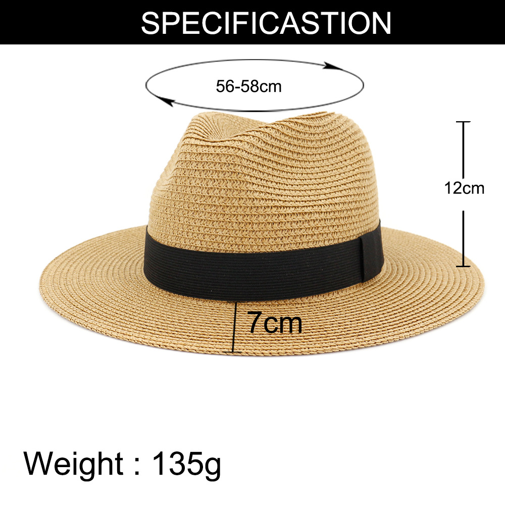 Straw Beach Sun Summer Hat Floppy Foldable Ladies Women 