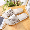 Cloth, slippers suitable for men and women indoor for beloved, Korean style, soft sole