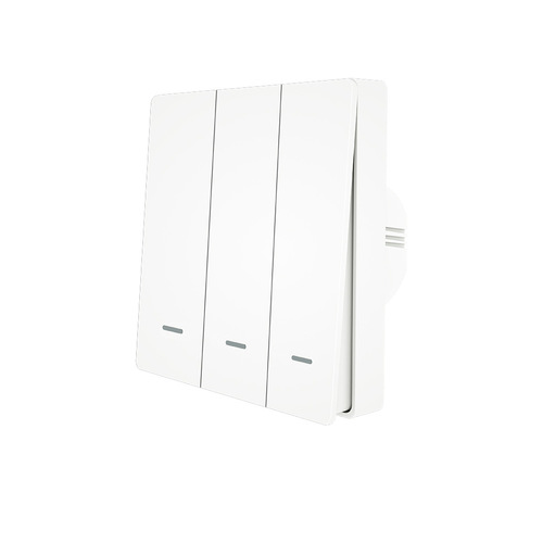WiFi wireless wall switch mobile phone wireless control random veneer panel wiring-free dual control 3-way smart switch