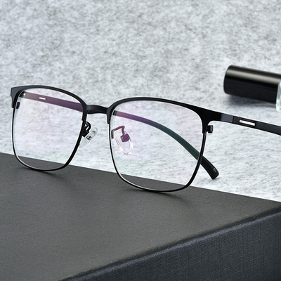 工厂直销高档金属眼镜框 全框金属眼镜架 男士休闲镜架 89027|ms