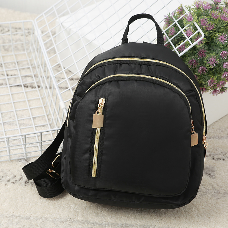 Solid Color Nylon Cloth Small Backpack display picture 16