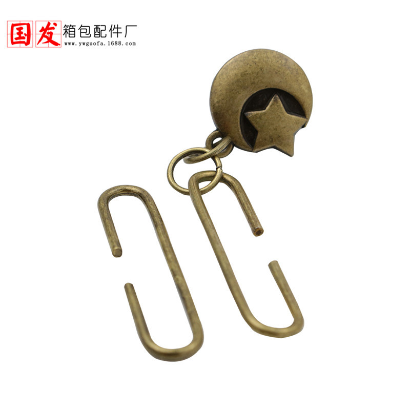 8.5 Promoción de descuento: 5 cm de oro de arroz estrella y luna, oro de boca deslizante, oro de boca en forma de C, opcional de tres colores