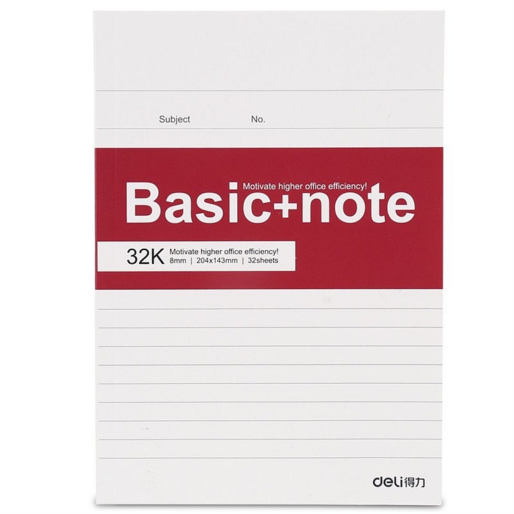 得力 7956 胶装本 32k/32页 （单位：本） 混色