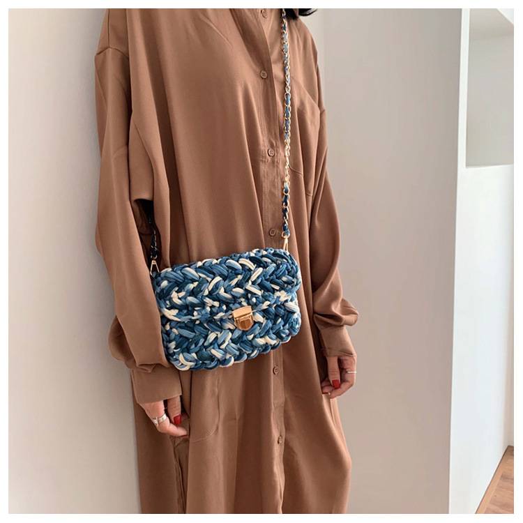 375g Weight Lock clasp Closure Type Single Shoulder Strap Strap Type Straw Bag Bags Type Travel, Street, Shopping Occasion Braid Material Color Block Pattern All Seasons, Spring&Summer Season Women's Gender Cute, Vacation Style Square Shape Women's Braid Color Block Cute Vacation Square Lock Clasp Straw Bag 9