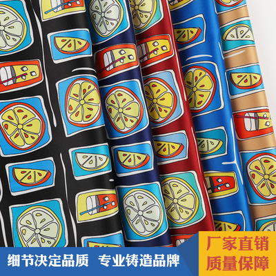 厂家定制春夏平纹弹力雪纺面料 休闲服装里布面料批发