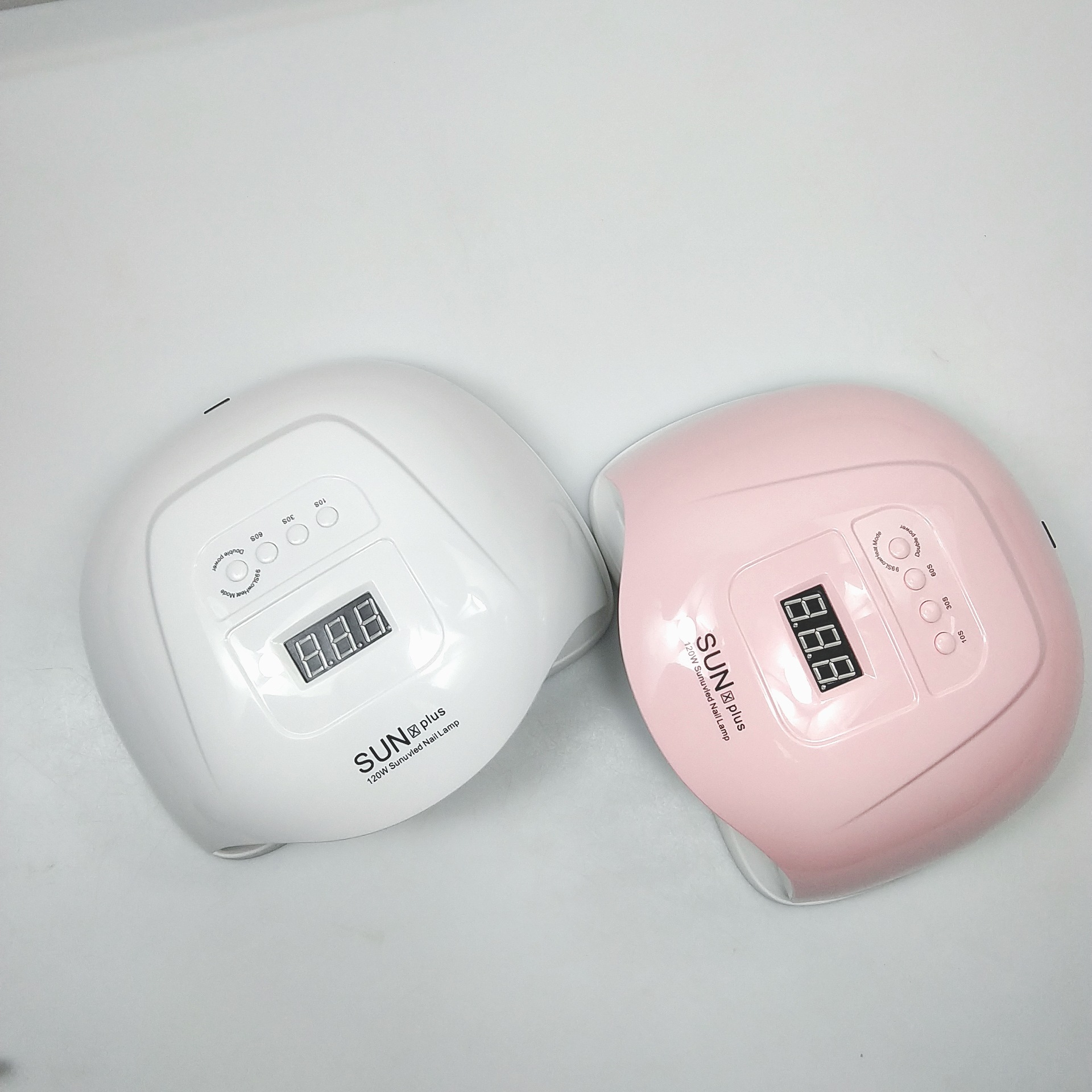 Yeni SUNXPlus tırnak fototerapi makinesi 120W ağrısız hızlı kuruyan oje yapıştırıcısı pişirme lambası LED tırnak kurutucu