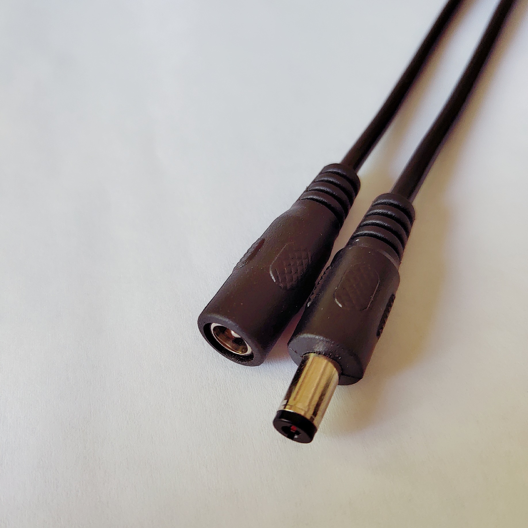 供应2A电流0.3米5.5*2.1公母连接线对插DC线