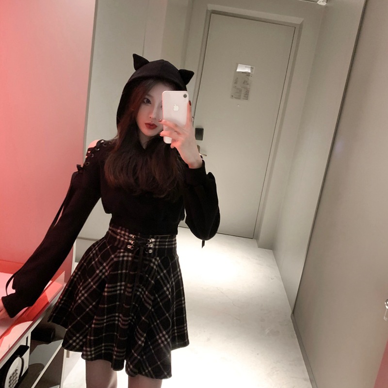 Cat Ear Strap Sweater