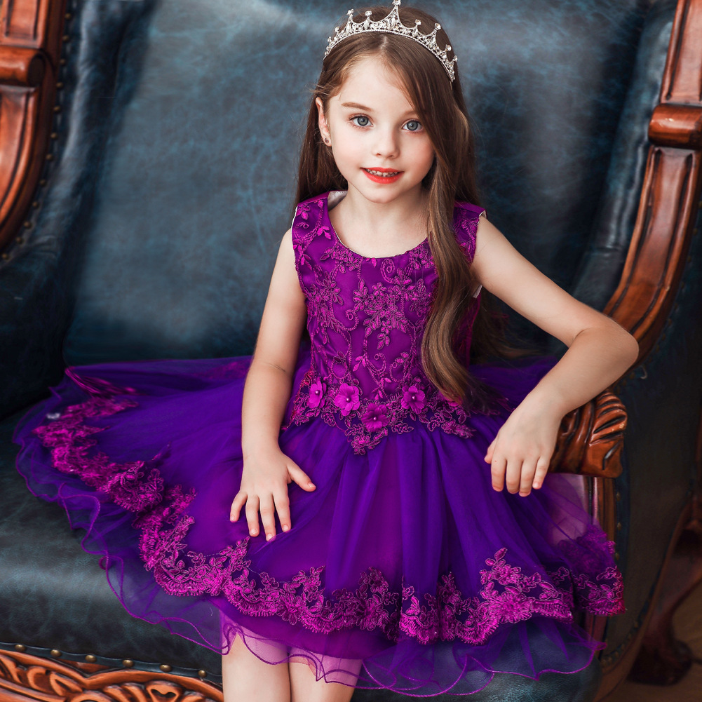 Vestidos Para Niños Colas De Niñas Pasarela Pequeña Anfitriona Disfraces Vestidos De Novia Para Niña De Las Flores display picture 28