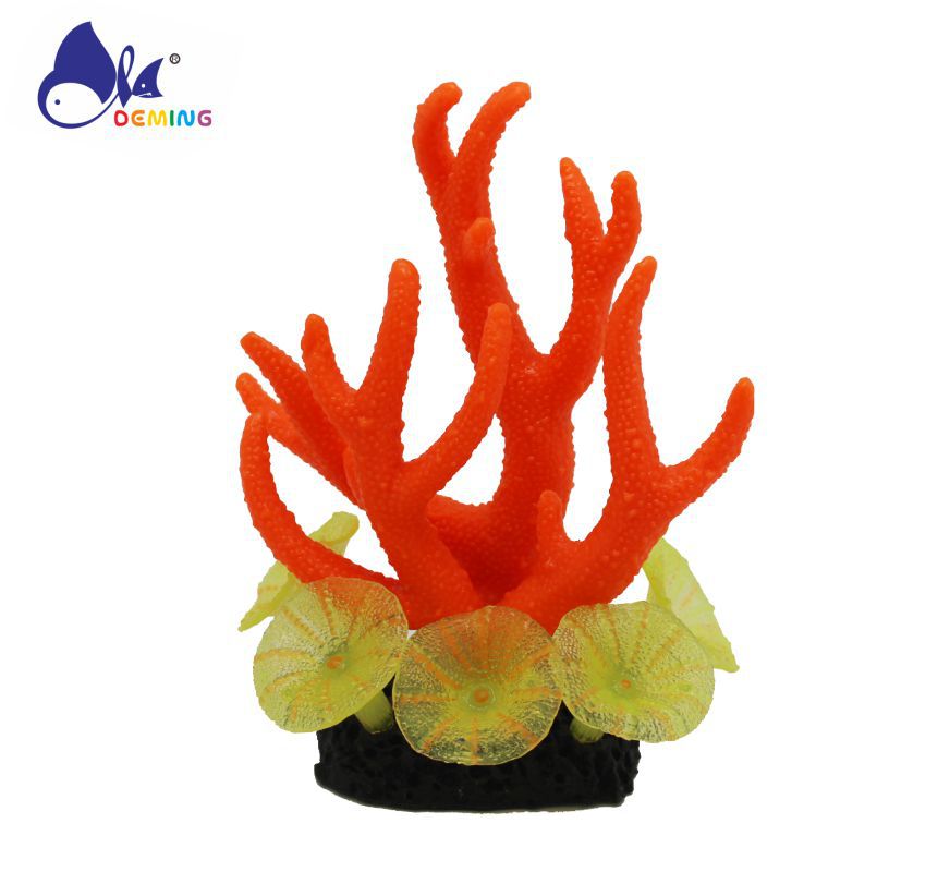 水族馆装饰珊瑚塑料胶珊瑚发光蘑菇发光珊瑚装饰鱼缸装饰鸟巢珊瑚