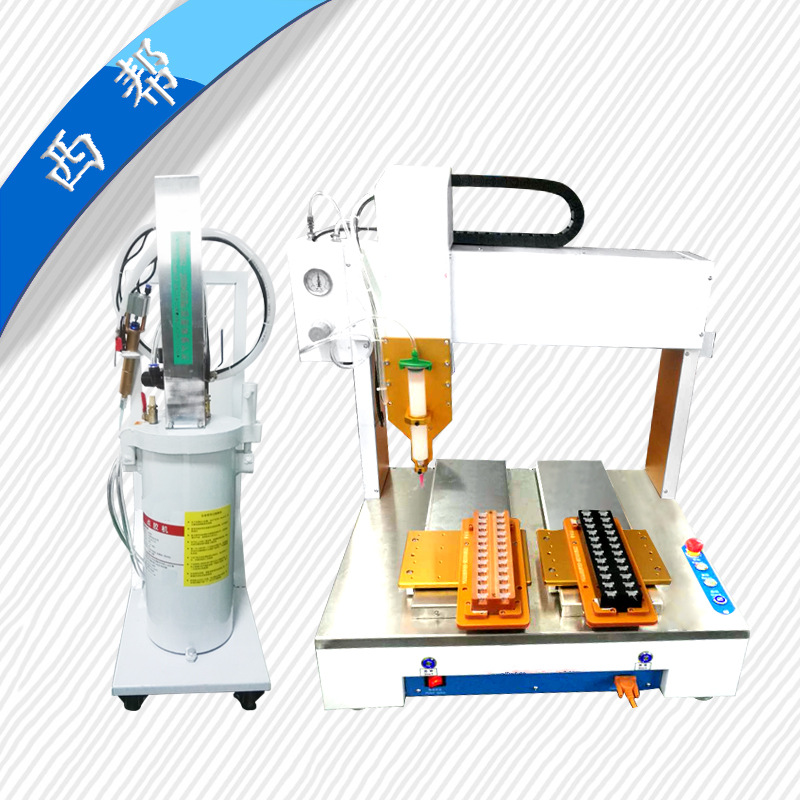 三轴全自动黄胶点胶桶 自动硅胶点胶机 全自动硅脂导热硅泥打胶机