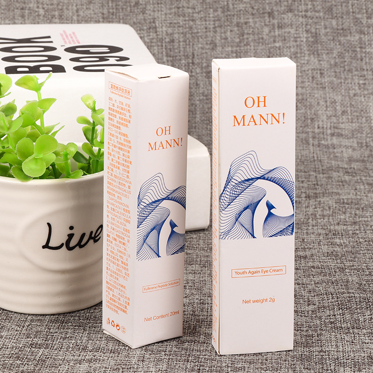 厂家定制牛皮纸首饰项链盒 长条白卡纸开天穿折叠化妆品纸盒