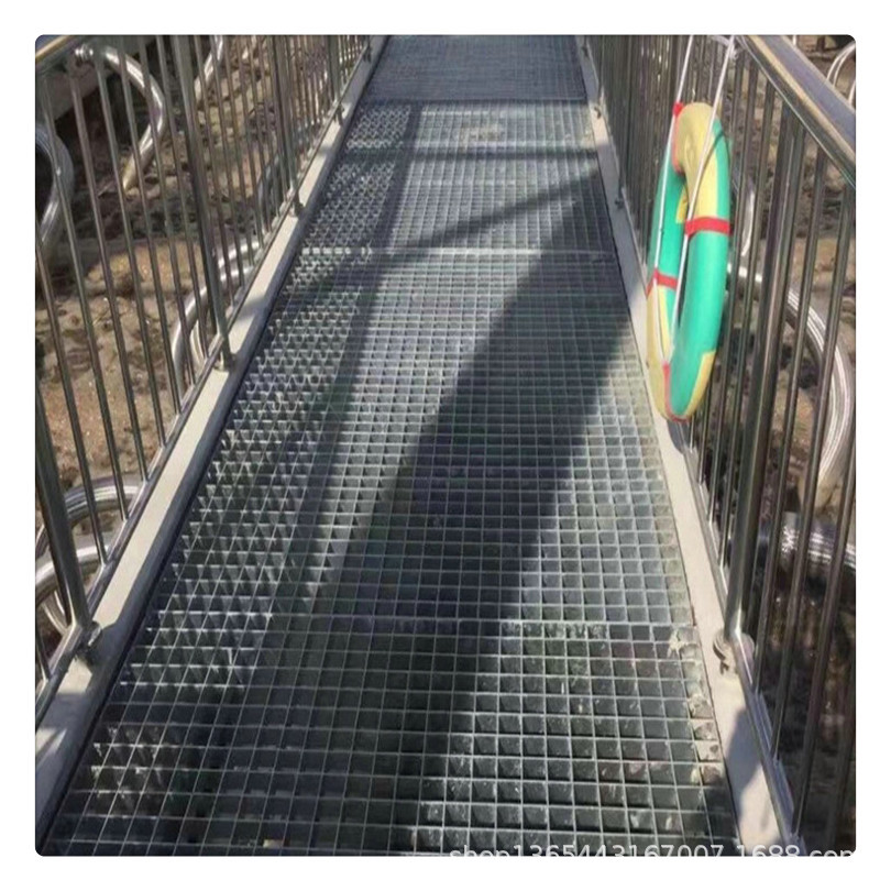 热镀锌钢格板/热镀锌压焊钢格栅板/热镀锌路边钢格板