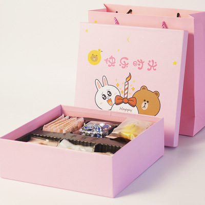 手信爱喜饼 宝宝创意喜蛋礼盒诞生礼满月回礼百日宴周岁成品含糖|ru