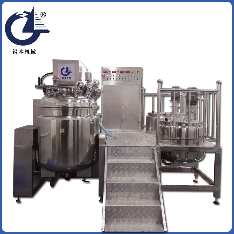 500L真空均质乳化机 液压升降真空乳化机 真空均质乳化设备