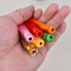 Chinese knot tassel 7mm hollow tube tassel earring sachet tassel car ornament Chinese knot wholesale