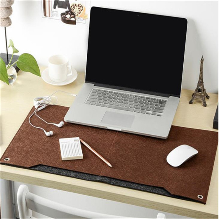 供应新款多功能双层毛毡鼠标垫电脑办公键盘桌垫游戏简约护腕垫