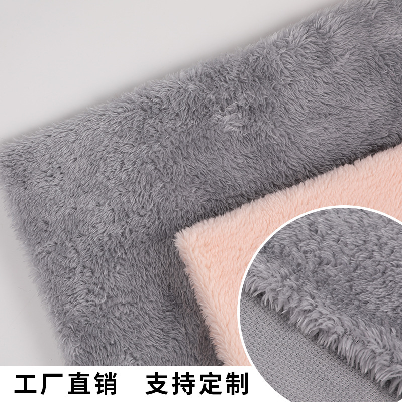 现货直销北极绒面料 单面超柔软北极绒舒棉绒服装家纺绒布