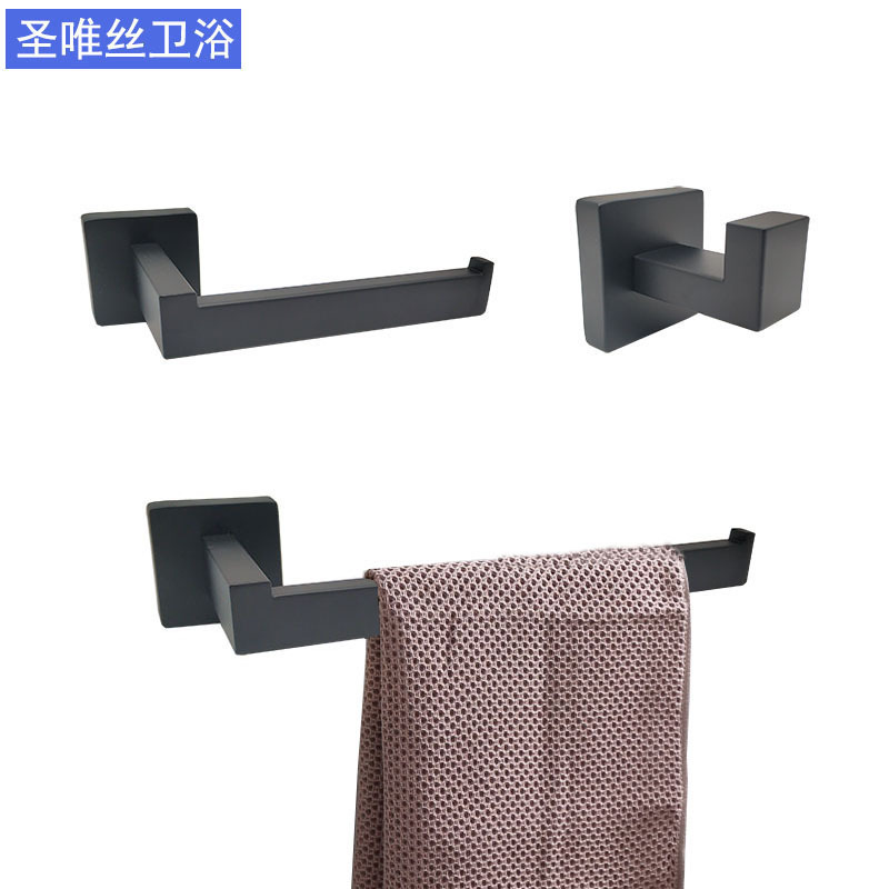 Saint Wess 304 Stainless steel Pendant suit towel bar Tissue holder Single Hook Cross border Specifically for Amazon eBay